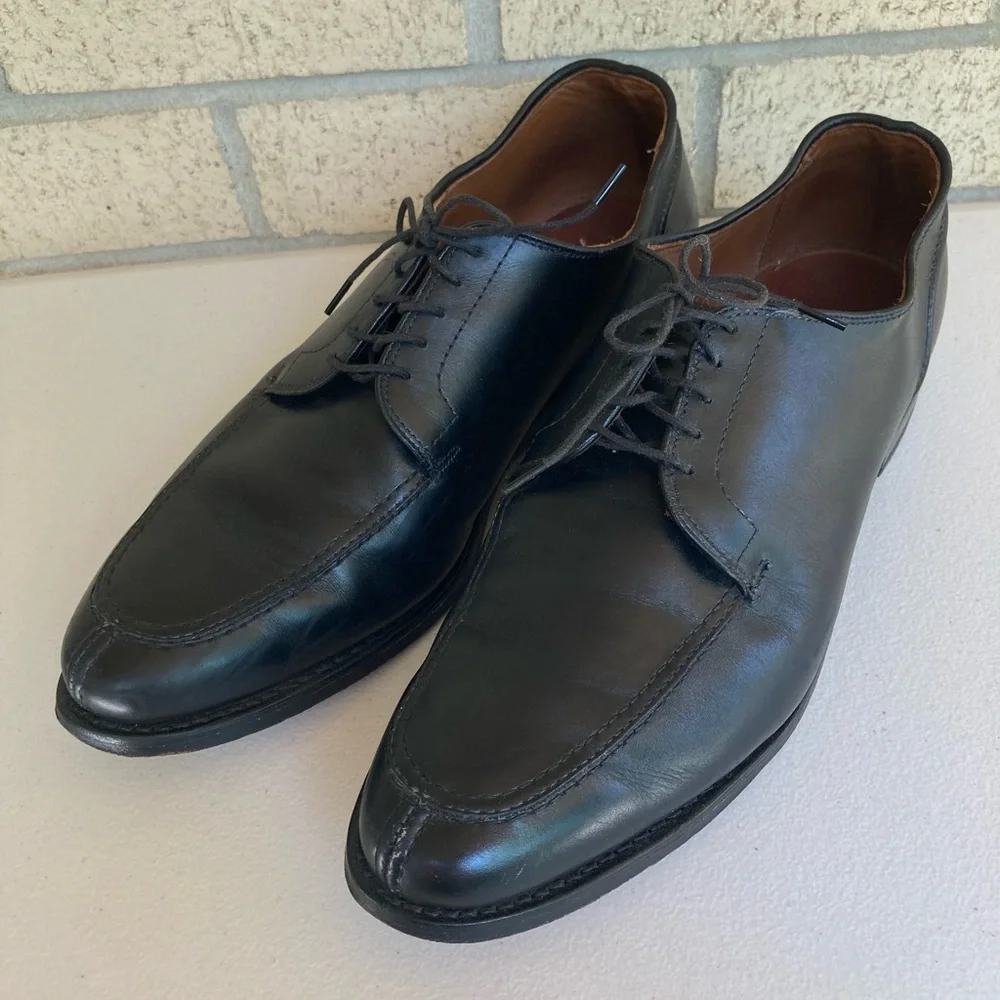 Allen Edmonds Watson Leather Derby Shoes Black Leather Dress Shoes
